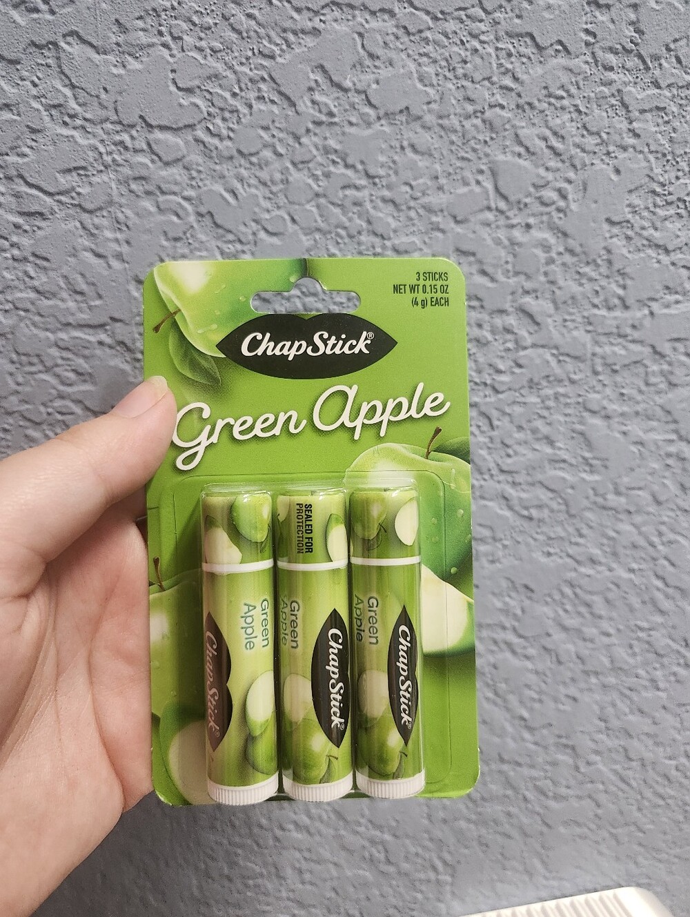 ChapStick Green Apple Lip Balm 3-Pack - Green